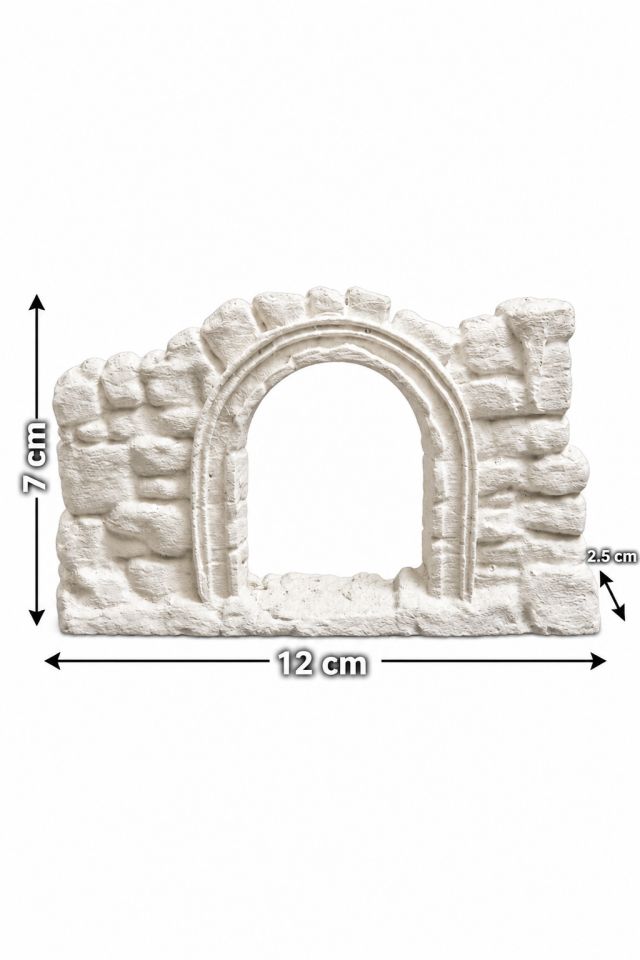 Taş Kemer Akvaryum Dekoru 3D Harabe Süsü