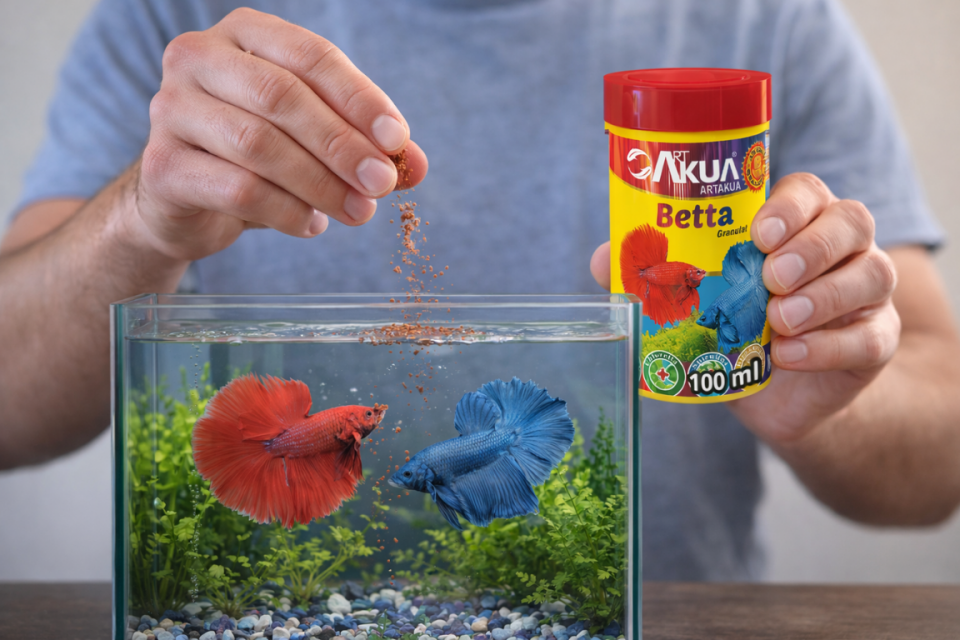 Artakua Betta Granül Balık Yemi 100 ml – Renk Canlandırıcı