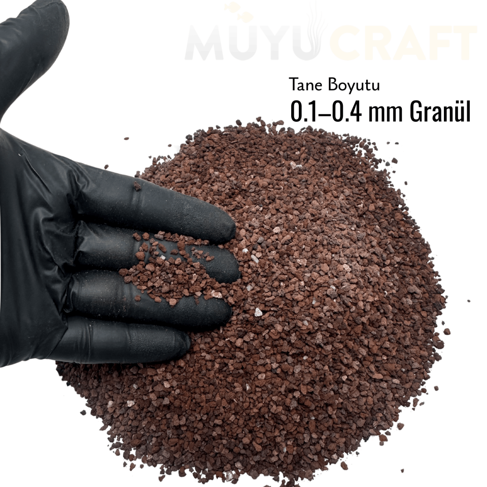 Doğal Lav Kırığı Akvaryum Taşı 0.1-0.4 mm Dekor ve Taban Malzemesi