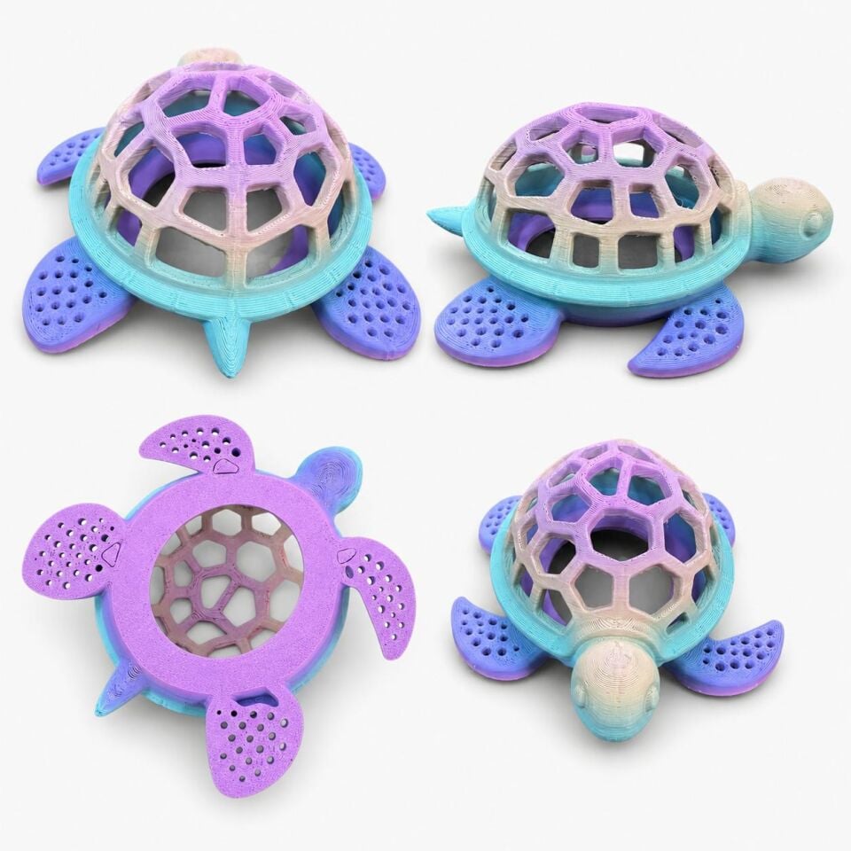 MUYU CRAFT Gökkuşağı Kaplumbağa Saklanma Ve Oyun Alanı