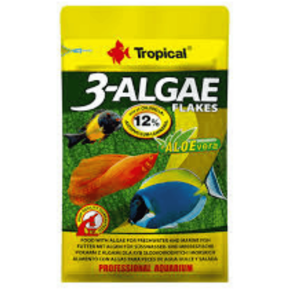Tropical 3 Yosunlu Pul Balık Yemi Spirulina ve Aloe Vera İçerikli 12 Gr