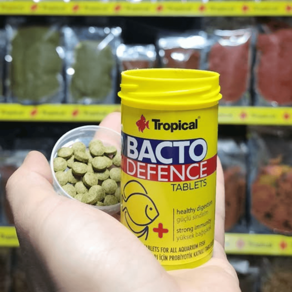 Tropical Bacto Defence Tablet Balık Yemi Bağışıklık Destekleyici 65 Gr 100 Ml 370 Adet