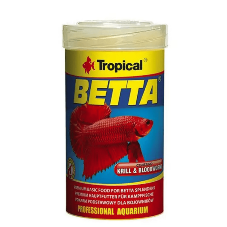 Tropical Betta Balık Yemi Beta Balıkları İçin Granül Yem 25 Gr 100 Ml