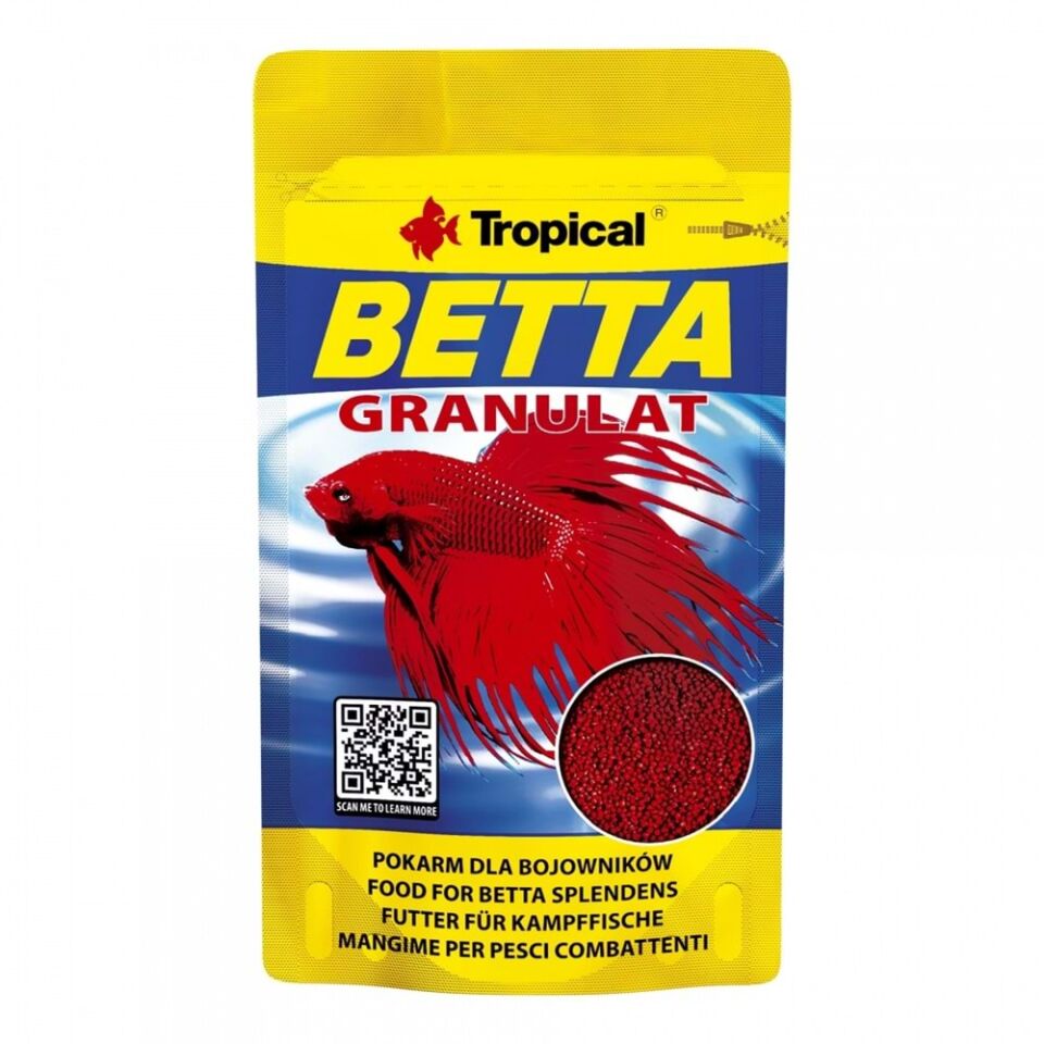 Tropical Betta Granül Balık Yemi 5 Gr Beta Balıkları İçin