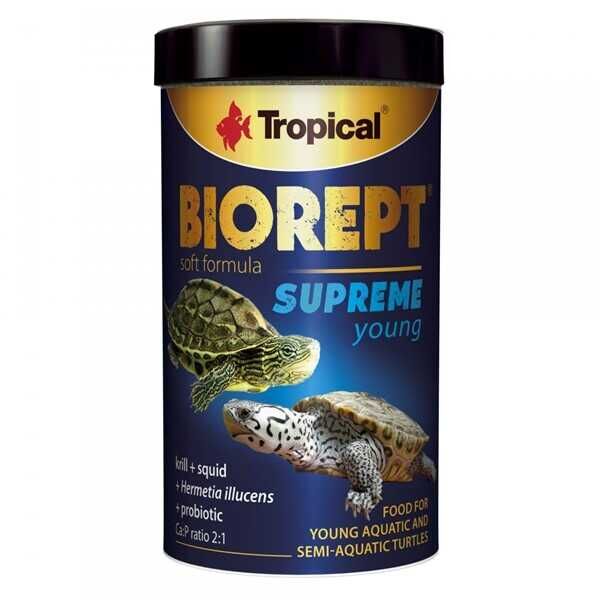 Tropical Biorept Supreme Young Genç Kaplumbağa Yemi Yumuşak Formül 90 Gr 250 Ml