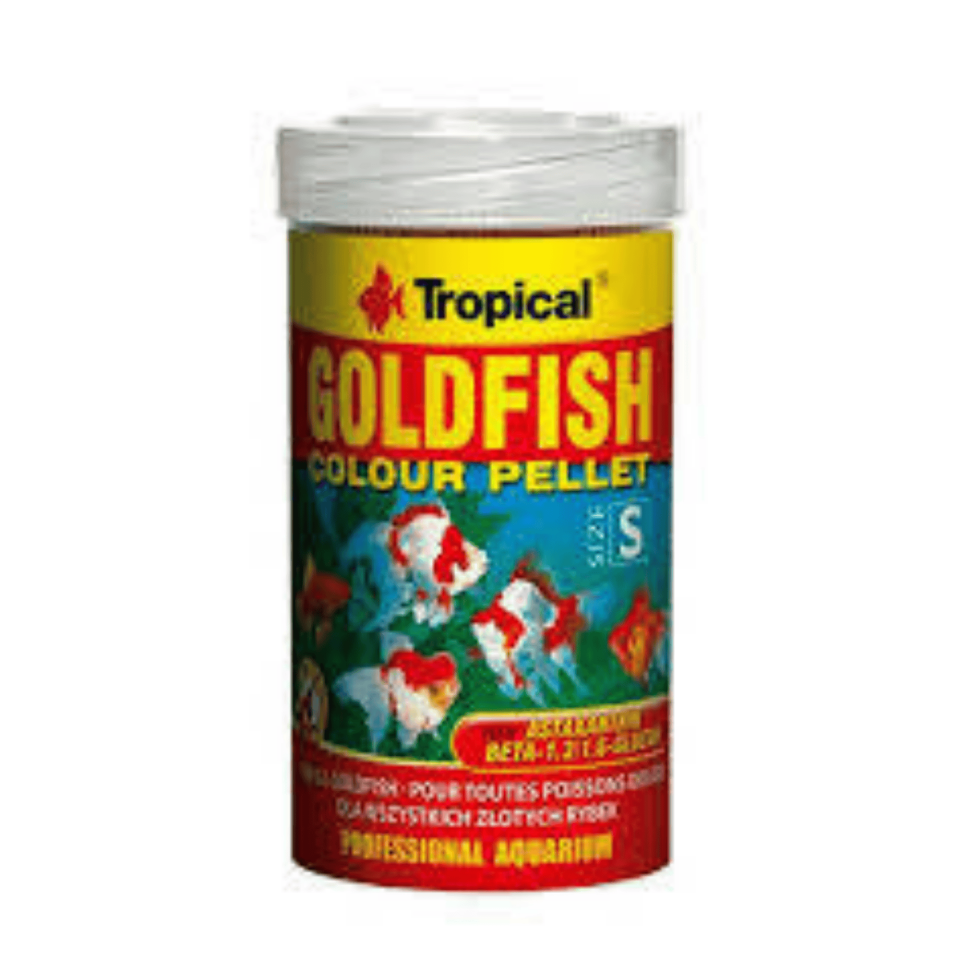 Tropical Goldfish Colour Pellet S Japon Balığı Renk Canlandırıcı Granül Yem 45 Gr 100 ml
