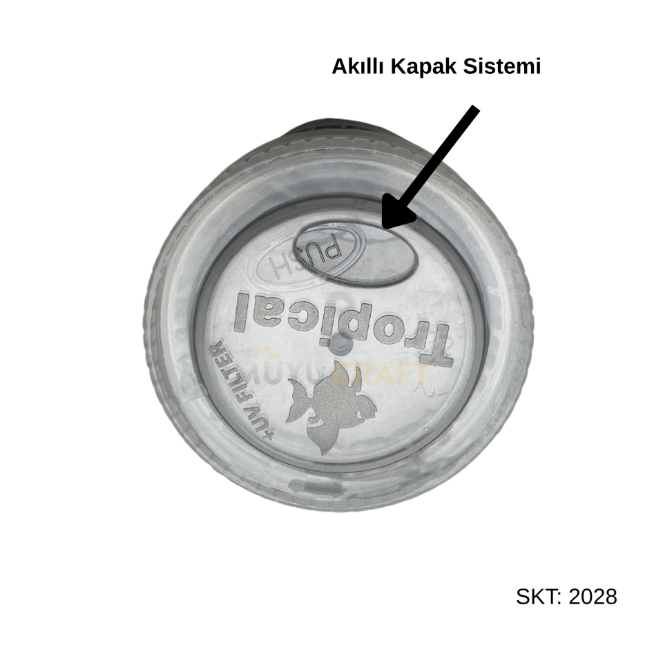 Tropical Japon Balığı Renk Artırıcı Küçük Taneli Granül Yem 110 Gr 250 Ml