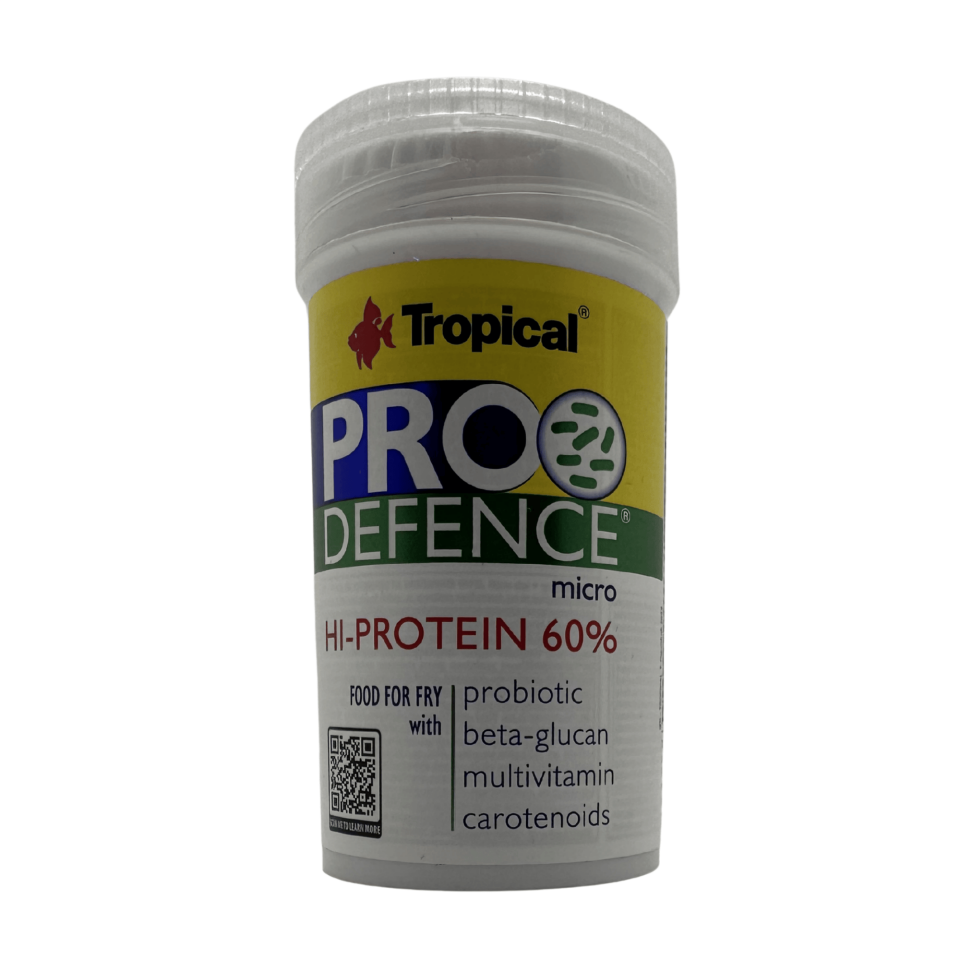 Tropical Pro Defence Micro Yavru Balık Yemi %60 Proteinli Yüksek Besin Değerli 60 Gr 100 Ml