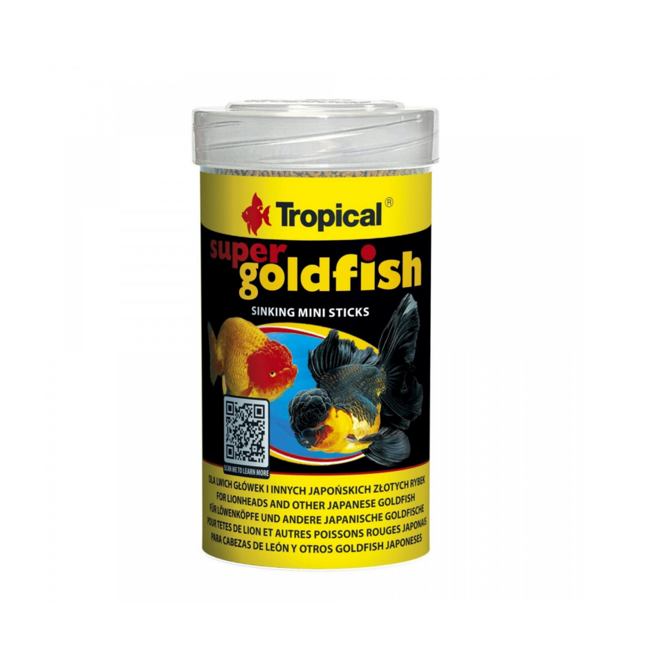 Tropical Super Goldfish Sinking Mini Sticks Oranda Japon Balığı Yemi Dibe Batan 150 Gr 250 Ml