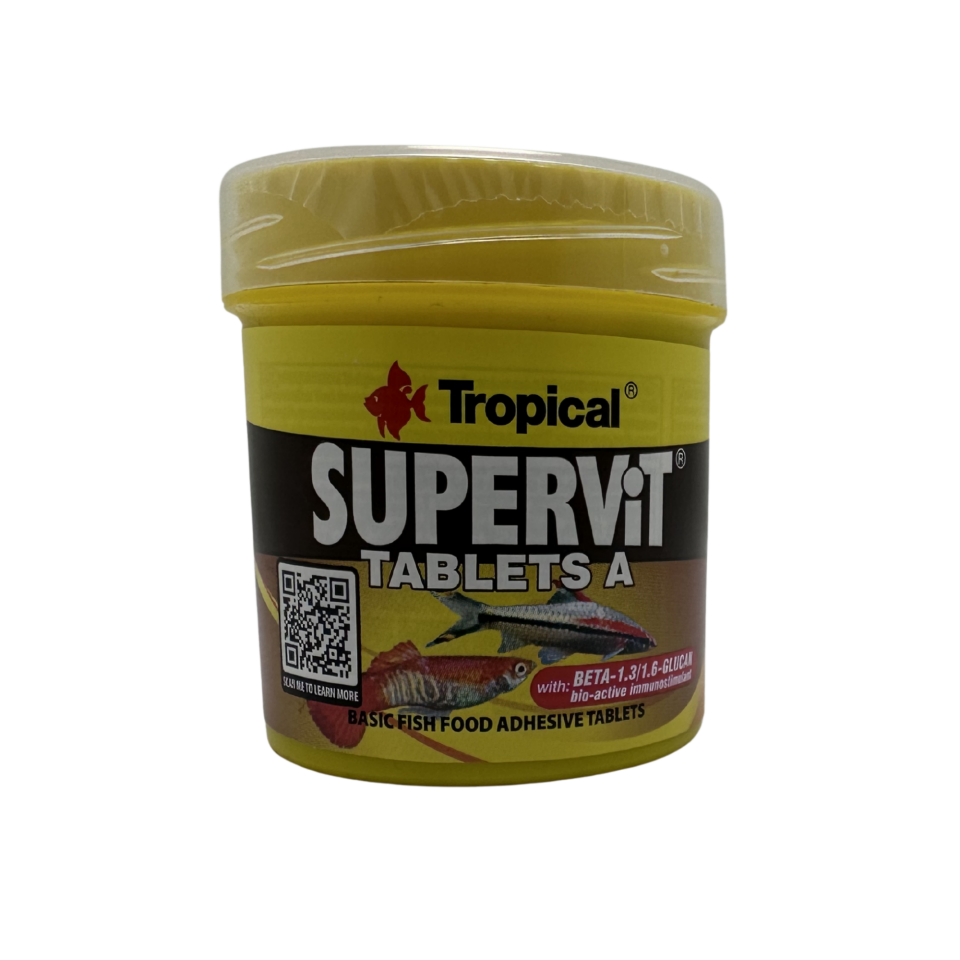 Tropical Supervit Tablet Balık Yemi Karma Akvaryum İçin 36 Gr 50 Ml 80 Adet